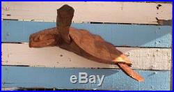 1/2 Of A Logger Head Sea Turtle Wood Carving/Sculpture. (Turtle Only)