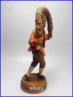 11Vintage Italian Original LEPI Carved Wood Carving Figure Sculpture Dancer Man