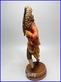 11Vintage Italian Original LEPI Carved Wood Carving Figure Sculpture Dancer Man