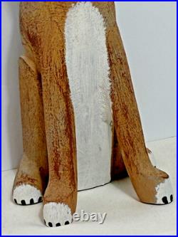 12 David Alvarez folk art hand-carved wooden jackrabbit. Southwestern Folk Art