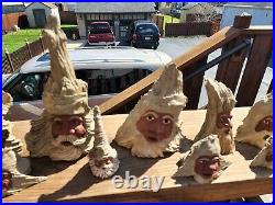 13 Vintage Signed Carved Tree Spirit Wizard Gnome SIGNED J. G. S. JOHN GERALD SEARS
