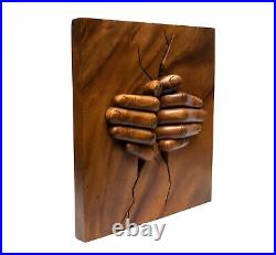 16 Wooden Hand Carved Abstract A New Hope Sculpture Statue Decor Handmade Art