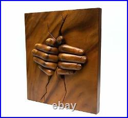 16 Wooden Hand Carved Abstract A New Hope Sculpture Statue Decor Handmade Art