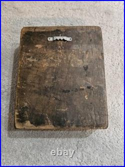 1880 Hand Carved Wood Block 3 Carved Scrolls Design Carving Thick Mold