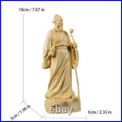 18cm Solid Wood Physician Statue of Hua Tuo Statue Wood Carving Character 18cm Solid Wood Physician Statue of Hua Tuo Statue Wood Carving Character