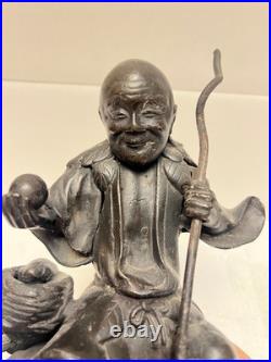 18th/19th is C. Chinese Qing Seated Figure in Lead