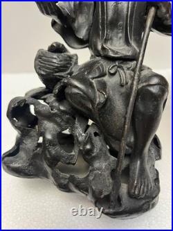 18th/19th is C. Chinese Qing Seated Figure in Lead