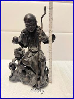 18th/19th is C. Chinese Qing Seated Figure in Lead