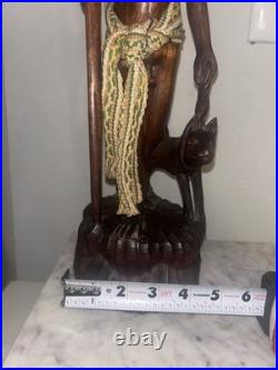 1945 Igorot Tribal Warrior Statues Philippines Vintage Original 1945 Igorot Tribal Warrior Statues Philippines Vintage Original