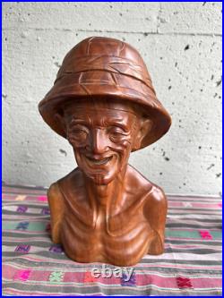 1950's Balinese Old Man Carving 1950's Balinese Old Man Carving