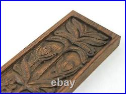 1960s Evelyn Ackerman Botanical Carved Wood Panel ERA Industries Inc MCM