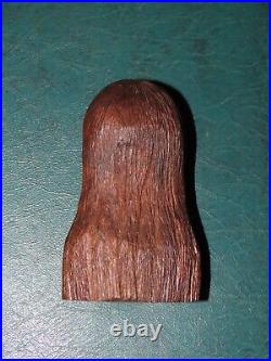 1988 Native American Indian Wood Sculpture Signed H. Raskinic