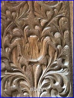 19th Century Carved Oak Foliate Decorative Wood Panel High Quality Carving