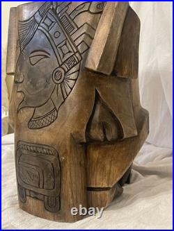 2 Pieces Of Carved Art In One Wood Sculpture, Signed By The Artist MARTIN 2 Pieces Of Carved Art In One Wood Sculpture, Signed By The Artist MARTIN