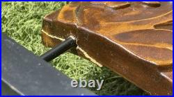2 RARE VTG Wood Art Abstract Organic Sculptures Hand-Carved Mid-Century Modern