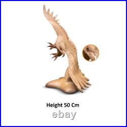20 Hand Carved Wooden Eagle Statue, Flying Figurine Sculpture, Handmade Art