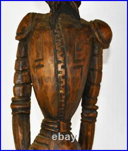20 Retro Mid-Century Don Quixote Wood Carving Sculpture Signed Nestor 20 Retro Mid-Century Don Quixote Wood Carving Sculpture Signed Nestor