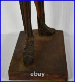20 Retro Mid-Century Don Quixote Wood Carving Sculpture Signed Nestor 20 Retro Mid-Century Don Quixote Wood Carving Sculpture Signed Nestor