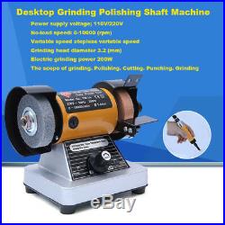 220V Electric chisel Wood Carving Tool machine with Flexible Shaft Drill Grinder
