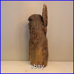 27in Lifesize Bust Native American Indian Wooden Statue Hand Carved Solid Wood