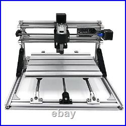 3 Axis CNC Router Kit 3018 2500MW Laser Head Wood PVC Carving Milling RGBL USB