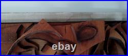 3-D ART Mid-Century style Brutalist wood construction Abstract Assemblage LOOK