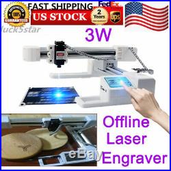 3W LCD Desktop Wood Laser Engraver Portable Logo Engraving Carving Machine