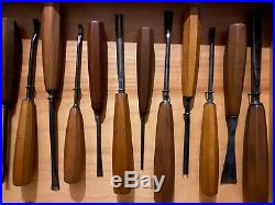 42 Vintage Wood Carving Chisels Tools $15 Each Otto Bergmann Black Cast Herring