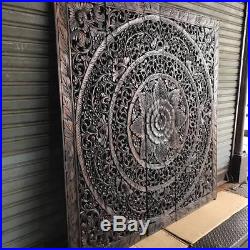 58 Wood Carving Floral Wall Panel Teak Wood Handicraft Wall Decor Beautiful
