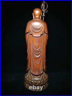 8 antique wooden buddha statue Ksitigarbha carved wood carving sculpture decor 8 antique wooden buddha statue Ksitigarbha carved wood carving sculpture decor