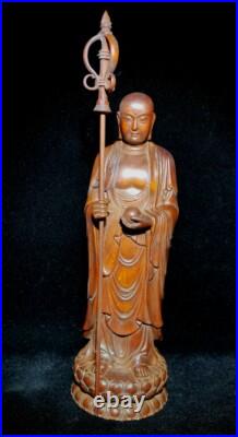 8 antique wooden buddha statue Ksitigarbha carved wood carving sculpture decor 8 antique wooden buddha statue Ksitigarbha carved wood carving sculpture decor