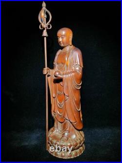 8 antique wooden buddha statue Ksitigarbha carved wood carving sculpture decor 8 antique wooden buddha statue Ksitigarbha carved wood carving sculpture decor