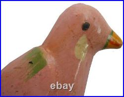 AAFA SMALL 1900s Folk Art Country Primitive Wood Hand Carved Bird