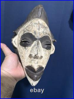 AFRICAN MASK Gabon Punu Fang Style Antique Wooden Ritual Sculpture Home Decor