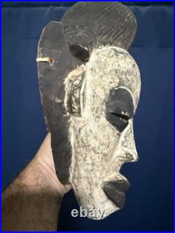 AFRICAN MASK Gabon Punu Fang Style Antique Wooden Ritual Sculpture Home Decor