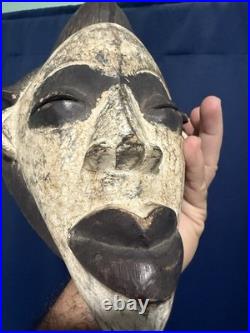 AFRICAN MASK Gabon Punu Fang Style Antique Wooden Ritual Sculpture Home Decor