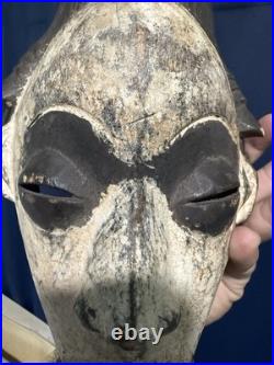 AFRICAN MASK Gabon Punu Fang Style Antique Wooden Ritual Sculpture Home Decor