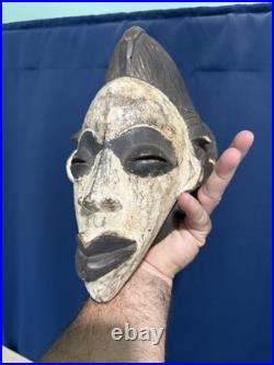 AFRICAN MASK Gabon Punu Fang Style Antique Wooden Ritual Sculpture Home Decor