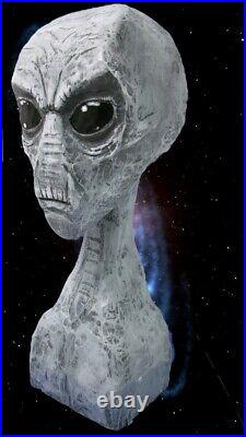 ALIEN BUST my hand carved/painted figure, signed