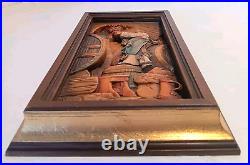 ANRI Carved Wood Framed Wall Plate The CELLAR MASTER