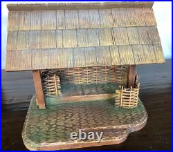 ANRI STABLE for 6 KUOLT, FERRANDIZ or BERNARDI NATIVITY WOODCARVINGS