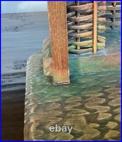 ANRI STABLE for 6 KUOLT, FERRANDIZ or BERNARDI NATIVITY WOODCARVINGS