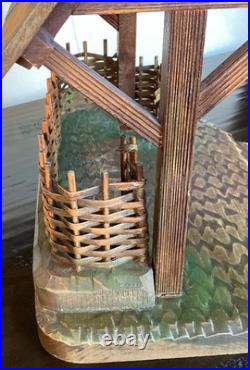 ANRI STABLE for 6 KUOLT, FERRANDIZ or BERNARDI NATIVITY WOODCARVINGS