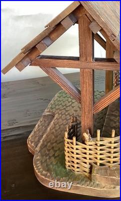 ANRI STABLE for 6 KUOLT, FERRANDIZ or BERNARDI NATIVITY WOODCARVINGS