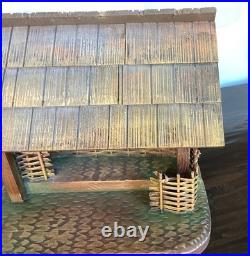 ANRI STABLE for 6 KUOLT, FERRANDIZ or BERNARDI NATIVITY WOODCARVINGS