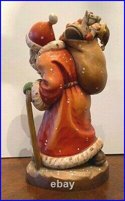 ANRI Sarah Kay Valentine Jolly St. Nick Santa Rare wood carving