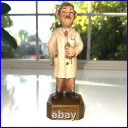 ANRI Vtg Ferrandiz Doctor Figurine Set Dentist Gynecologist Oculist Hand Carved