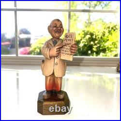 ANRI Vtg Ferrandiz Doctor Figurine Set Dentist Gynecologist Oculist Hand Carved