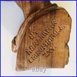 Abraham R Chikumbirike Vintage Ironwood Hand Carved Man & Women 5 x 2.5