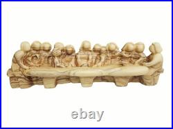 Abstract Olive Wood Hand Carved Last Supper